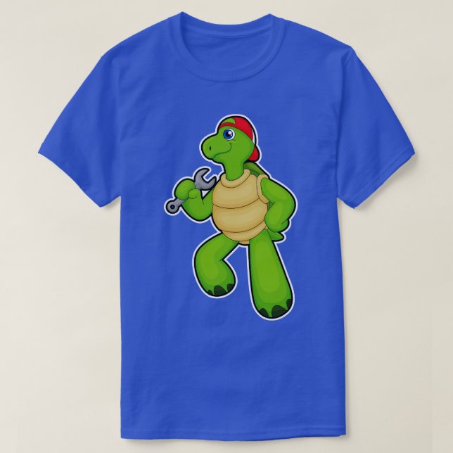 Camiseta Tortuga como mecánica con tapón de llave (Diseño del anverso)