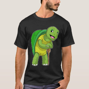 Camiseta Tortuga como pensionista con palo