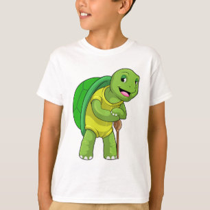 Camiseta Tortuga como pensionista con palo