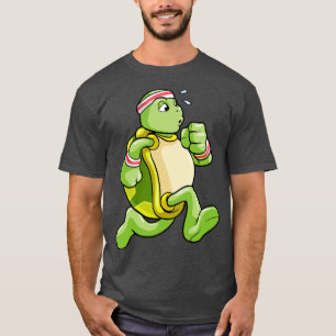 Camiseta Tortuga como trotamundos con sudor y cabeza