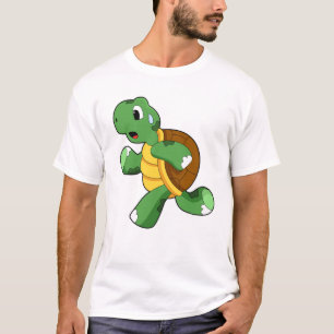Camiseta Tortuga como trotamundos en carrera