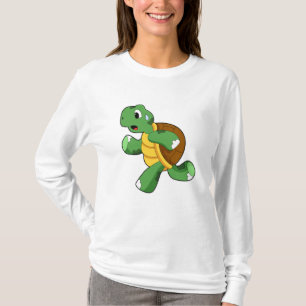 Camiseta Tortuga como trotamundos en carrera