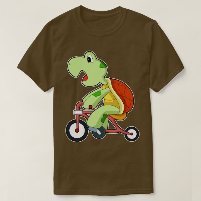 Camiseta Tortuga con bicicleta (Diseño del anverso)