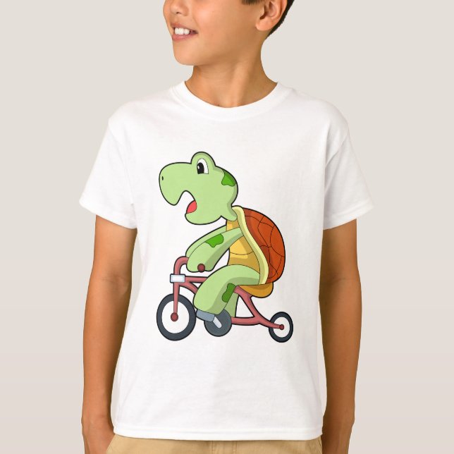 Camiseta Tortuga con bicicleta (Anverso)