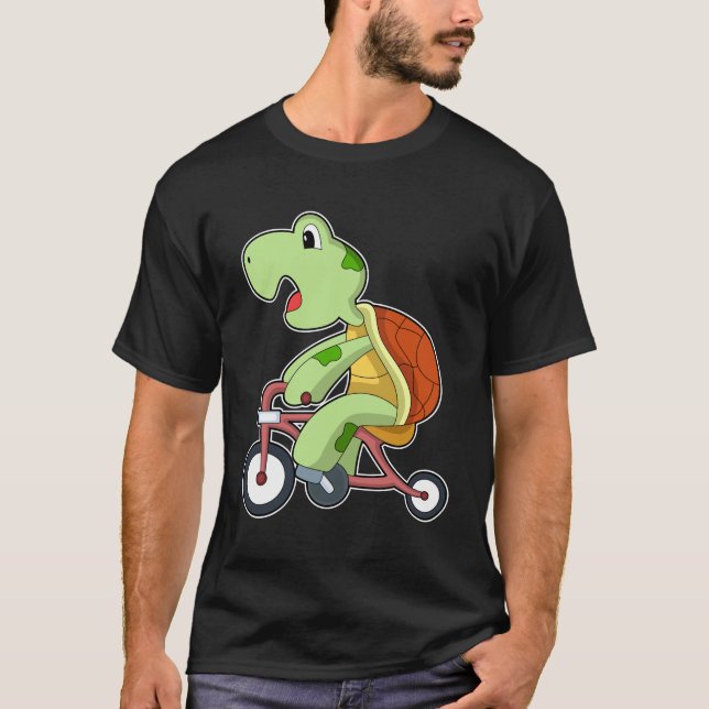 Camiseta Tortuga con bicicleta (Anverso)