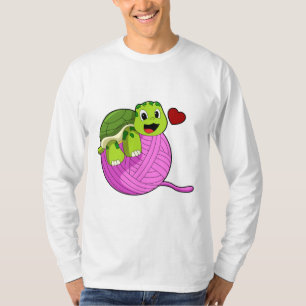 Camiseta Tortuga con bola de lana