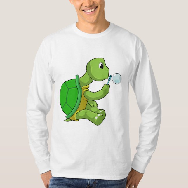Camiseta Tortuga con burbujas de jabón (Anverso)