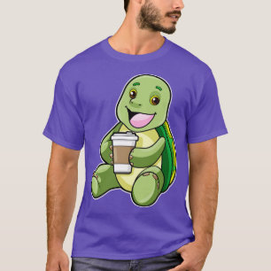 Camiseta Tortuga con café de la concha para irse