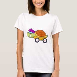 Camiseta Tortuga con caparazón como auto