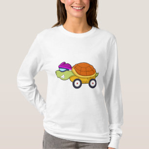 Camiseta Tortuga con caparazón como auto