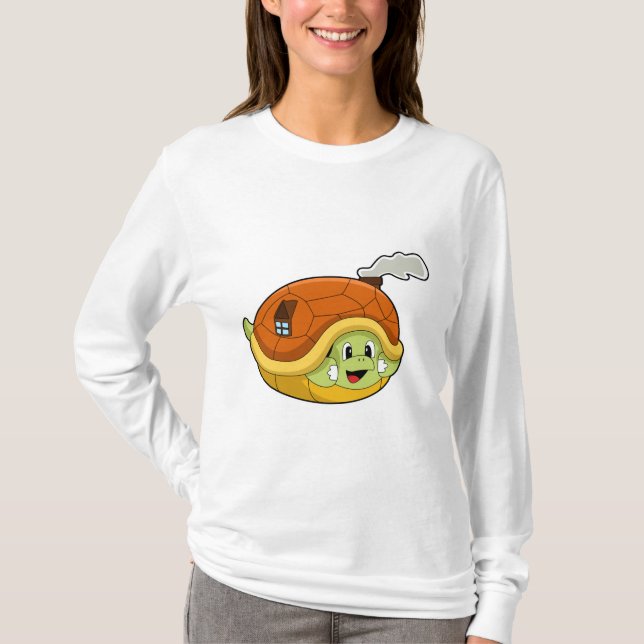 Camiseta Tortuga con caparazón como casa (Anverso)