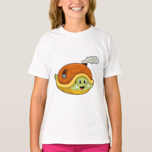 Camiseta Tortuga con caparazón como casa