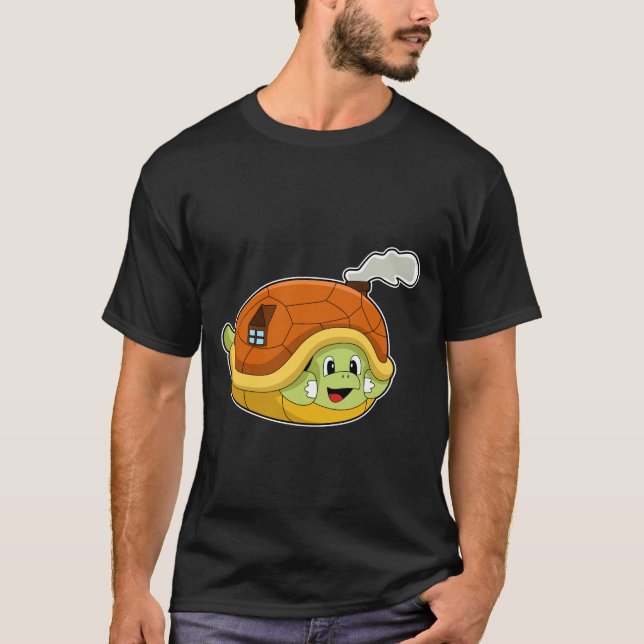 Camiseta Tortuga con caparazón como casa (Anverso)