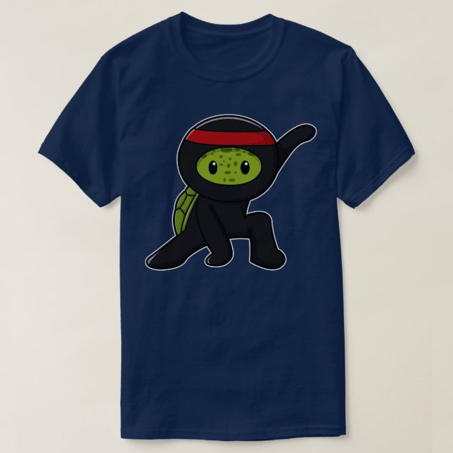 Camiseta Tortuga con caparazón como Ninja (Diseño del anverso)