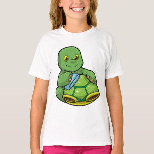 Camiseta Tortuga con caparazón y raya de limpieza