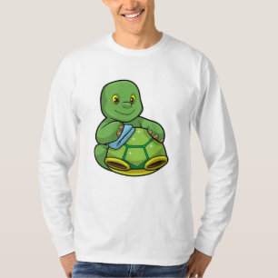 Camiseta Tortuga con caparazón y raya de limpieza