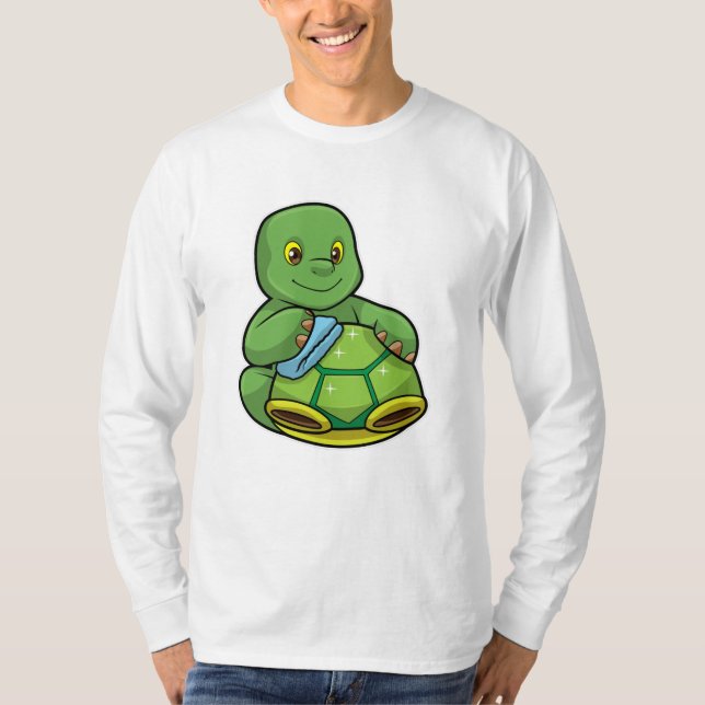 Camiseta Tortuga con caparazón y raya de limpieza (Anverso)