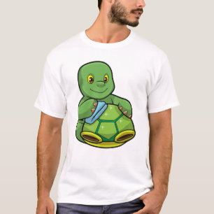 Camiseta Tortuga con caparazón y raya de limpieza