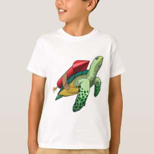 Camiseta Tortuga con cohetes