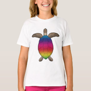 Camiseta Tortuga con colores arcoiris