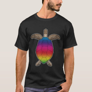 Camiseta Tortuga con colores arcoiris