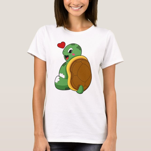 Camiseta Tortuga con corazón (Anverso)