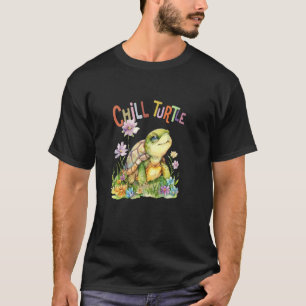 Camiseta tortuga con flores tortugas lindas niño protegido