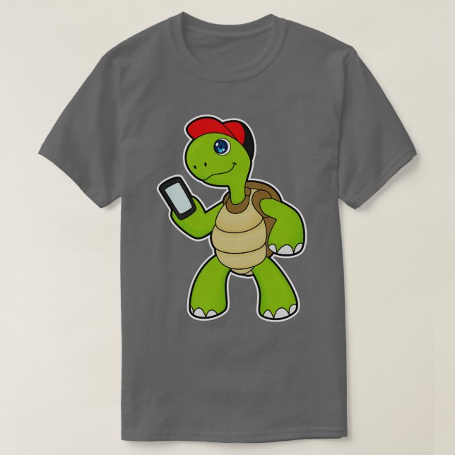 Camiseta Tortuga con Gorra de teléfono (Diseño del anverso)