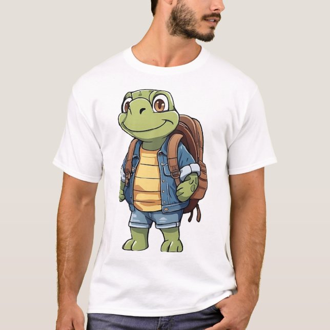 Camiseta Tortuga con mochila (Anverso)