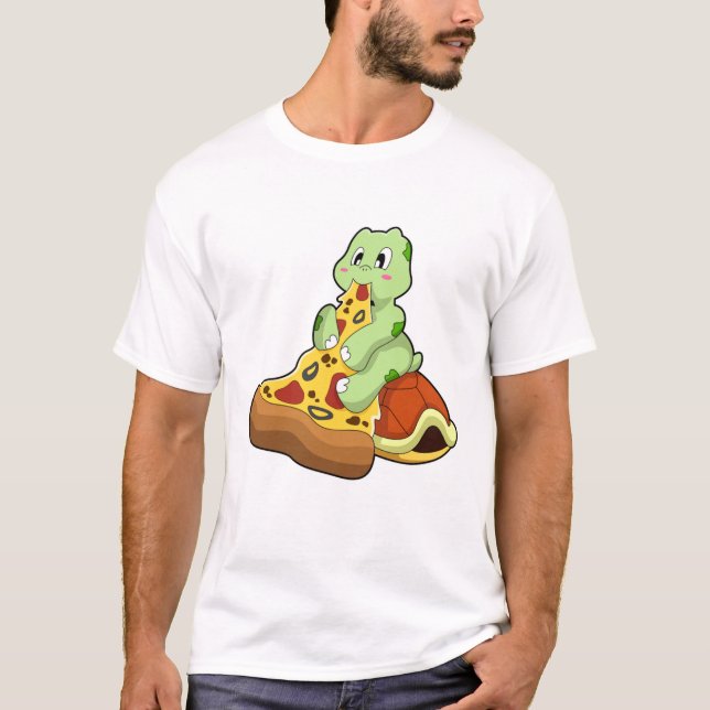 Camiseta Tortuga con pizza (Anverso)