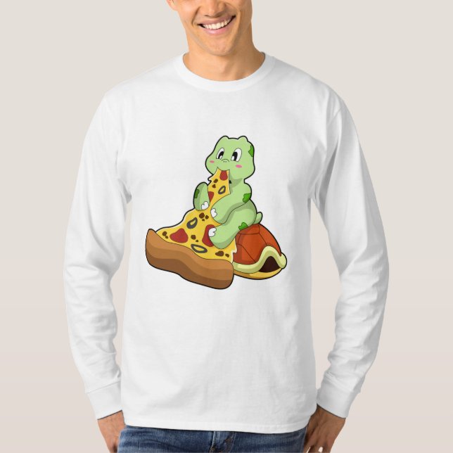 Camiseta Tortuga con pizza (Anverso)
