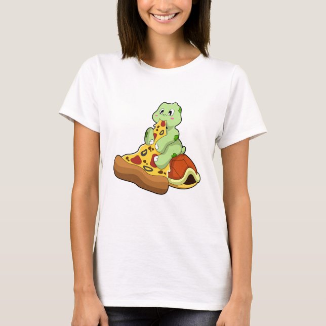 Camiseta Tortuga con pizza (Anverso)