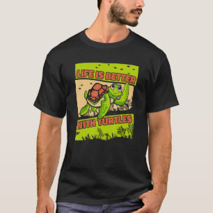 Camiseta Tortuga con tortuga pintada de tortuga