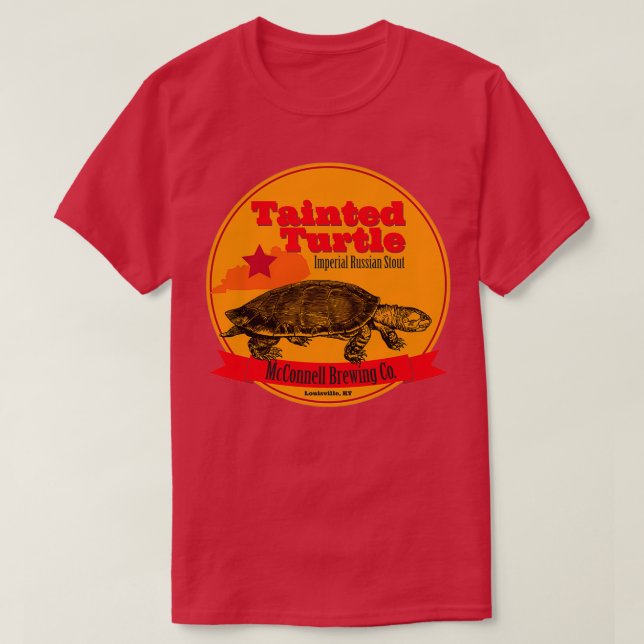 Camiseta Tortuga contaminada McConnell Brewing Kentucky T (Diseño del anverso)