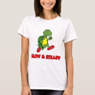 Camiseta Tortuga corriente lenta y constante