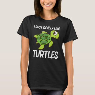 Camiseta Tortuga Cuta Para Hombres Mujeres Reptiles De Tort