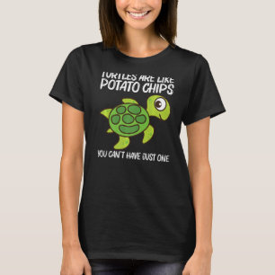 Camiseta Tortuga Cuta Para Hombres Mujeres Reptiles De Tort