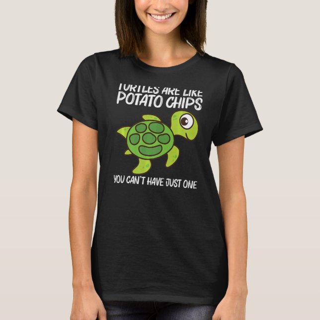 Camiseta Tortuga Cuta Para Hombres Mujeres Reptiles De Tort (Anverso)