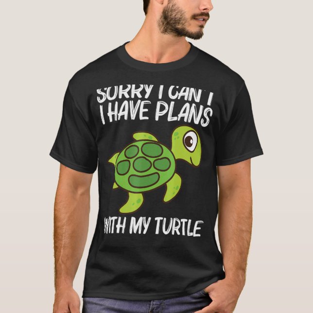 Camiseta Tortuga Cuta Para Hombres Mujeres Reptiles De Tort (Anverso)