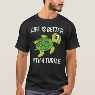 Camiseta Tortuga Cuta Para Hombres Mujeres Reptiles De Tort