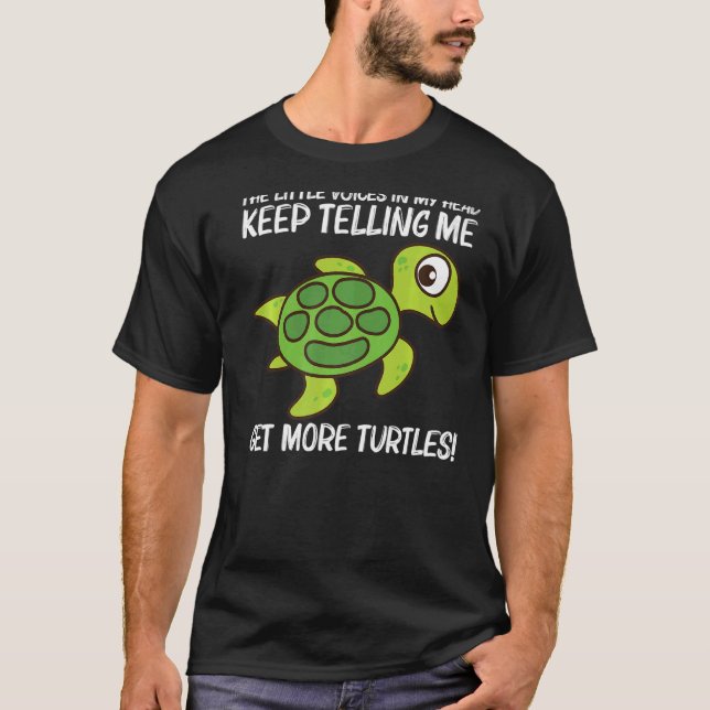 Camiseta Tortuga Cuta Para Hombres Mujeres Reptiles De Tort (Anverso)