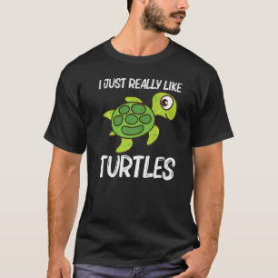 Camiseta Tortuga Cuta Para Hombres Mujeres Reptiles De Tort