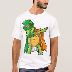 Camiseta Tortuga Dabbing Día de San Patricio Niño Leprechau