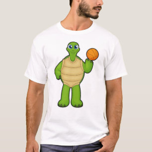 Camiseta Tortuga de baloncesto con baloncesto