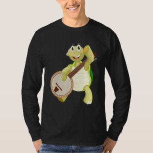 Camiseta Tortuga de Banjo jugando al banjo