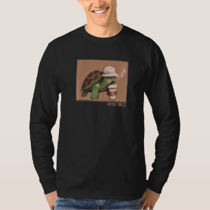 Camiseta Tortuga de café Tortuga pintada de lagarto