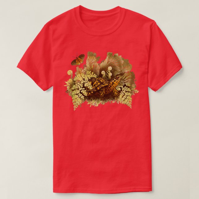 Camiseta Tortuga de caja oriental (Diseño del anverso)
