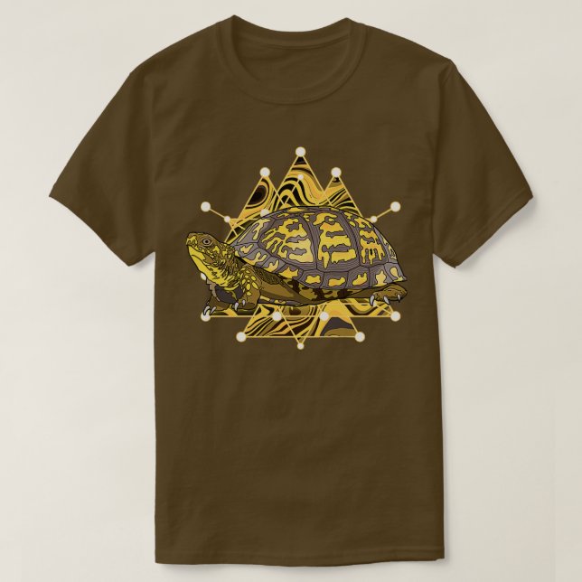 Camiseta Tortuga de caja oriental larga (Diseño del anverso)