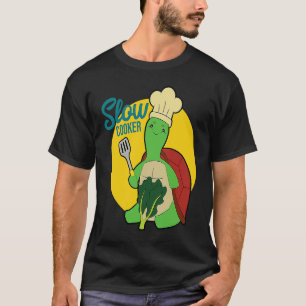Camiseta Tortuga de cocina lenta Chef Turtle