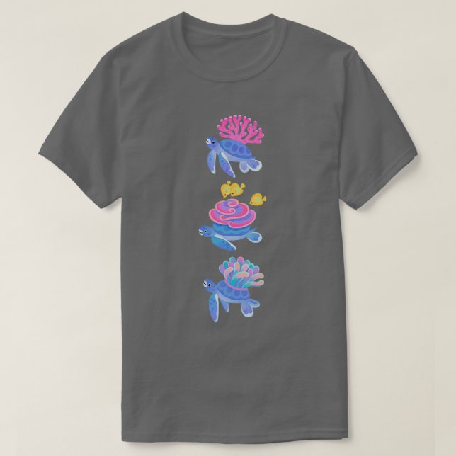 Camiseta Tortuga de coral (Diseño del anverso)